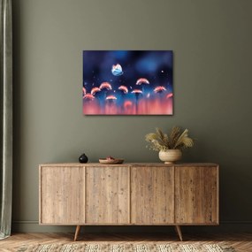 Pitypang képe kék pillangóval (70x50 cm)
