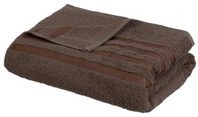 Barna frottír pamut fürdőlepedő 100x150 cm Simple – Casa Selección