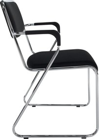 Tárgyolószék, fekete háló, DERYA NEW