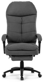 Irodai forgószék szinkronmechanikával, szürke kárpittal. KA-F1251 GREY2