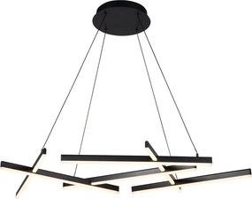 MAYTONI MOD016PL-L75B LINE Modern Led Függesztett Lámpa Fekete LED IP20