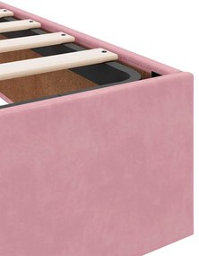 Ágykeret Rózsaszín 200 x 200 cm Bársony