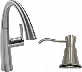 Konyhai csaptelep Retro Inox Ww adagoló szett