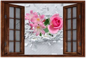 Poszterek 90x60 VirĂĄgos expanziĂł Fal