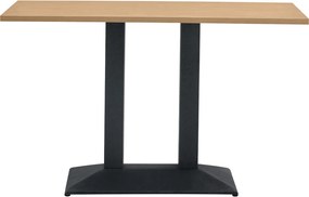 Bisztró asztal, tölgy sonoma/fekete, 120x60 cm, RINALDO TYP 2