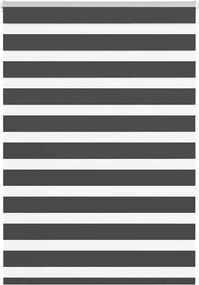vidaXL zebrafüggönnyel fekete szövetszélesség 90,9 cm poliészter