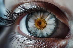 Canvas Vászonkép Szem Margaréta Virág Rét 60x40