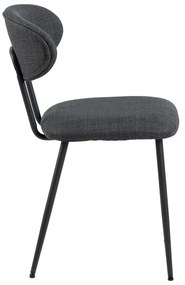 Antracitszürke étkezőszék szett 2 db-os Denise – Actona