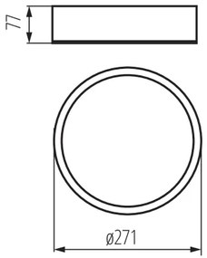 Kanlux 23120 - Mennyezeti lámpa JASMIN 1xE27/20W/230V ø 27,5 cm wenge