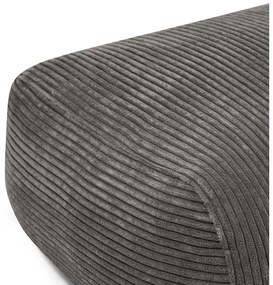 Sötétszürke kordbársony babzsákfotel Snug 130 – SLOWDOWN