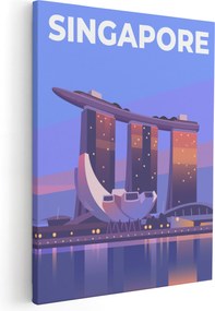 Vászonkép Nappali Falikép Szingapúr *sok város minta*