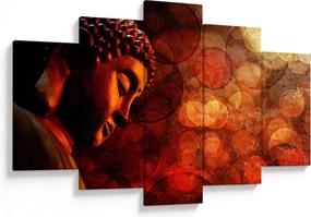 Kép - Buddha piros tónusokkal (150x105 cm)
