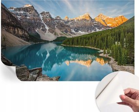 Dekoratív öntapadós fotótapéta irodába Hegyi tükröződés 416x254 cm