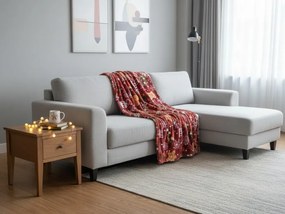 Karácsonyi mikroplüss pléd GINGERBREAD HEART, piros Méret: 200 x 220 cm