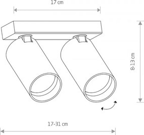 Mennyezeti Lámpa Fehér MONO