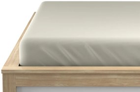Jersey krém lepedő 180x200 cm
