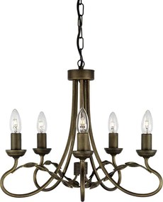 Elstead Lighting OLIVIA OV5-BLK-GOLD Csillár 5x60W/E14