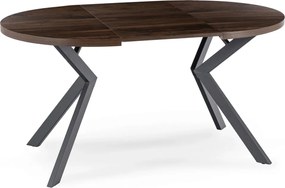 Bővíthető étkezőasztal Dió/Fekete színben. 100-250 cm Lukas