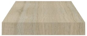 tölgyszínű MDF lebegő fali polc 40 x 23 x 3,8 cm