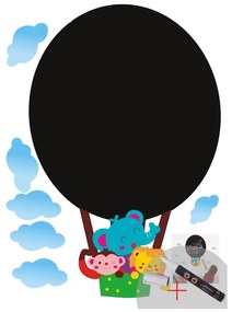 Hot Air írható falmatrica filctollal - Ambiance