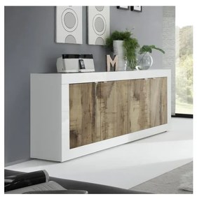 NERILA komód fehér/barna