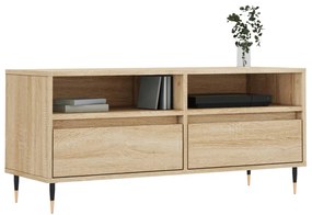 sonoma tölgyszínű szerelt fa TV-szekrény 100x34,5x44,5 cm