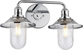 Quintiesse RIGBY QN-RIGBY2-BATH-PC Fali lámpa 2x40W/E27 IP44