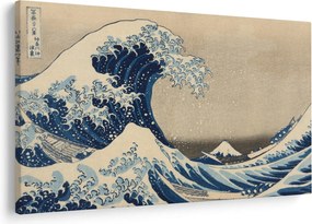 Kép - Katsushika Hokusai, Under the Wave off Kanagawa, reprodukciók (90x60 cm)