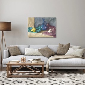Kép - festett csendélet (üvegen) (70x50 cm)