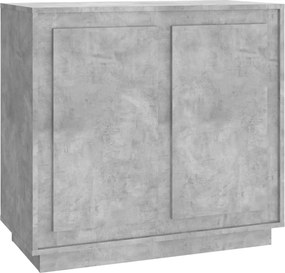 vidaXL betonszürke szerelt fa tálalószekrény 80 x 34 x 75 cm