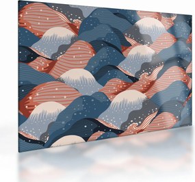 Üveg kép - Japán hullámok (70x50 cm)