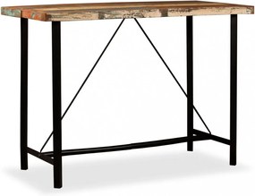 7 részes tömör újrahasznosított fa/valódi bőr bárszett