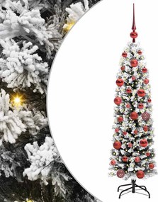 vidaXL Mű karácsonyfa 150 LED-del Zöld 150 cm PVC, acél és műanyag