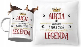 Alice párna ajándék bögre szett fényképes nyomtatással