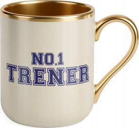 Prémium Bögre Arany Ecru Edző No.1 Sport Ajándék Legjobb Edző
