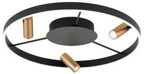 Orion DL 7-686/3-LED dimmelhető mennyezeti lámpa BERLIN LED/50W/230V fekete/aran