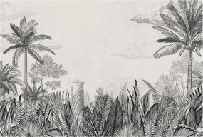 Fotótapéta Flizelin Fal a Hálószobába Trópusi táj 104x70 Ragasztó