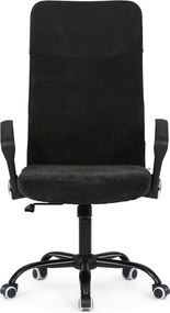 KA-W3109 fekete szövet irodai szék hinta mechanizmussal