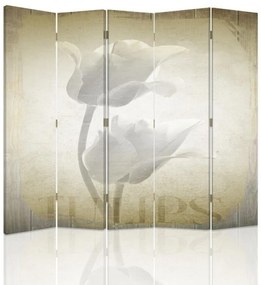 Gario Paraván Retro tulipánok Méret: 180 x 170 cm, Kivitelezés: Klasszikus paraván