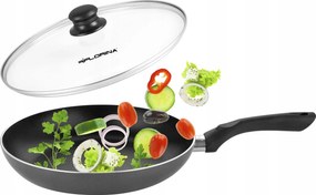 Florina Maja Serpenyő 28cm szürke Fedő