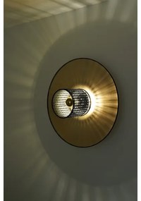 Duolla - Fali lámpa TOKYO RATTAN 1xE27/15W/230V átm. 50 cm arany/fekete