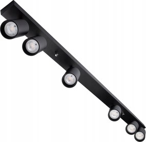 Led Mennyezeti LĂĄmpa Falra szerelhetĆ HalogĂ©n LĂĄmpatest MozgathatĂł Spot 6x GU10 Fekete