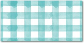 Fotótapéta üvegfalra Kék kockás 140x70