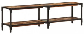tömör újrahasznosított fa TV-szekrény 150x30x41 cm