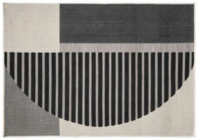 GEO RELIEF szürke szőnyeg 120 x 170 cm