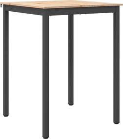 vidaXL Bárasztal Természetes 110 x 55 x 105 cm Tömör fenyőfa