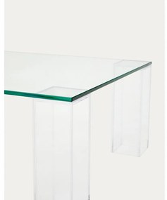 Üveg dohányzóasztal 60x140 cm Adularia – Kave Home