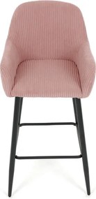 Barová židle, růžová, látka,AUB-V4009 PINK6