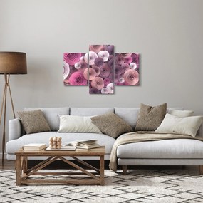 Absztrakt kép Rózsa virága (90x60 cm)