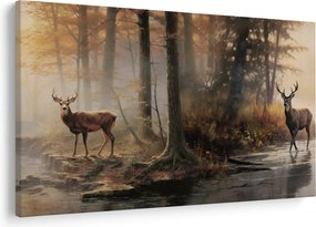 Kép - Vintage vadvilág festmény (90x60 cm)